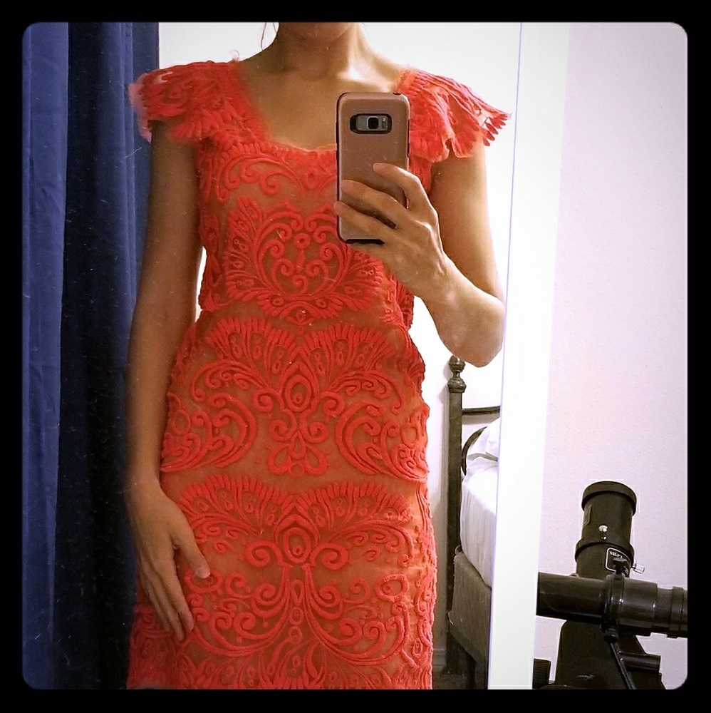 Yoana Baraschi coral dress